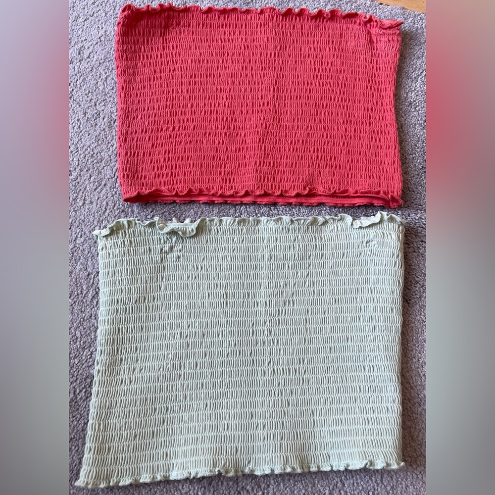Hollister smocked tube tops (Sold together)